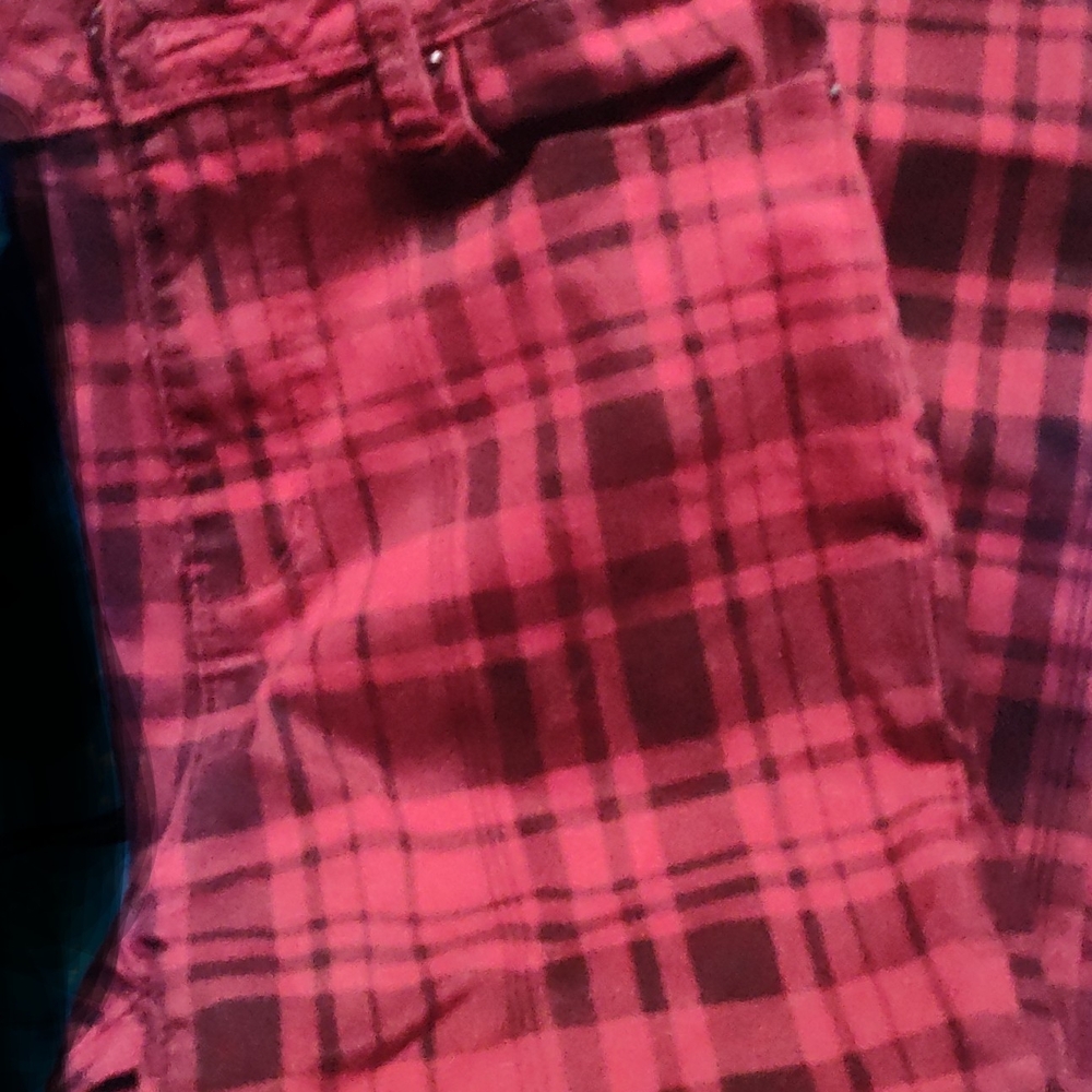 Plaid Red Pants